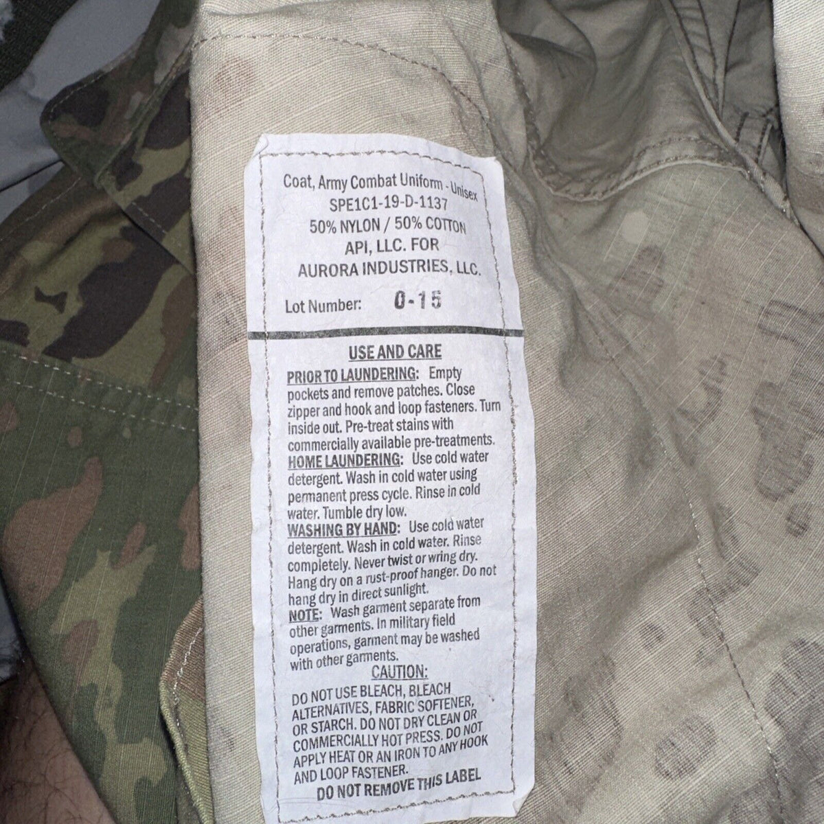 Men’s Medium Regular OCP Army Top Blouse Air Force USSF