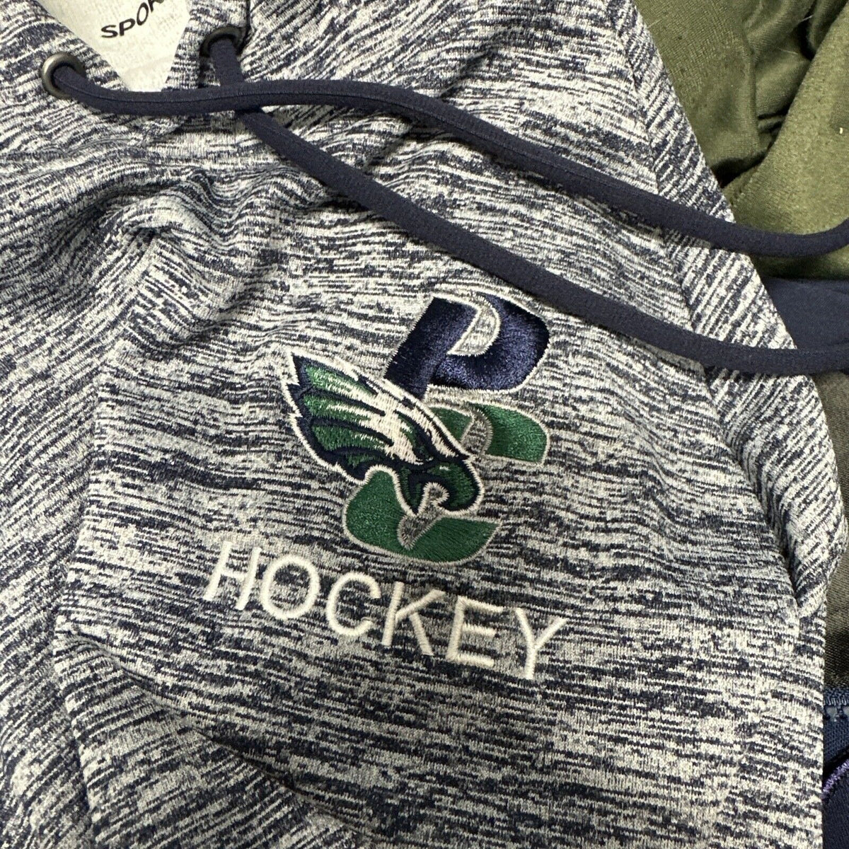 Men’s Blue And Gray Small Sport-tek Pine Creek High School Hockey Pullover Hoodi