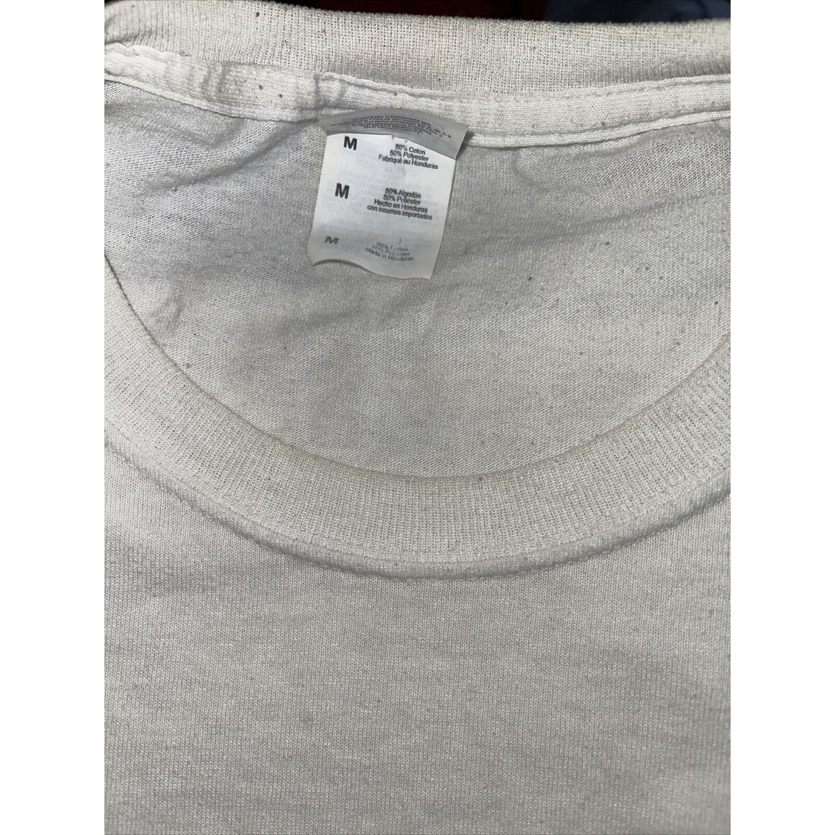 men's jerzees white medium german words t-shirt short sleeve Sandy Creek High