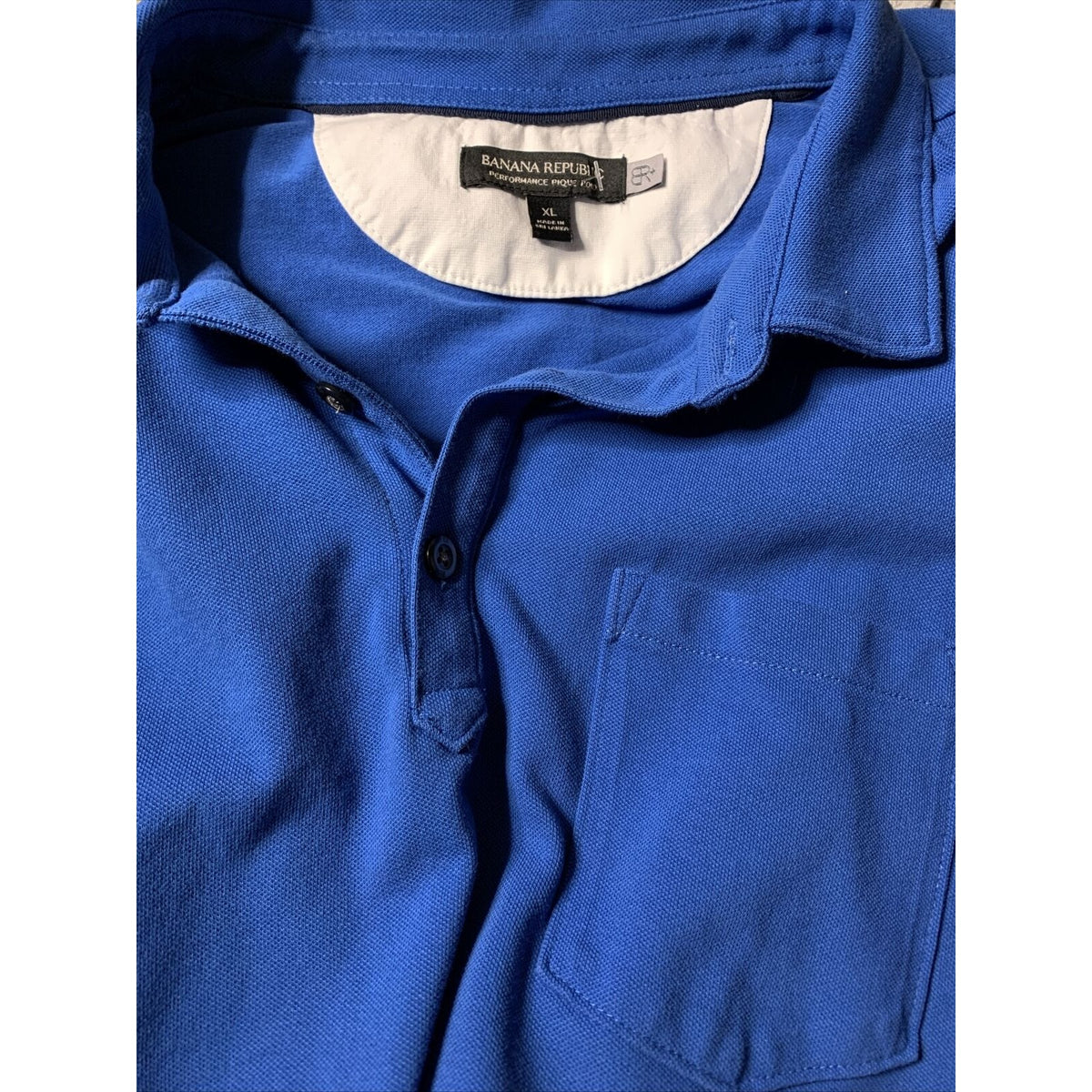 BANANA REPUBLIC Performance MENS POLO XL Blue