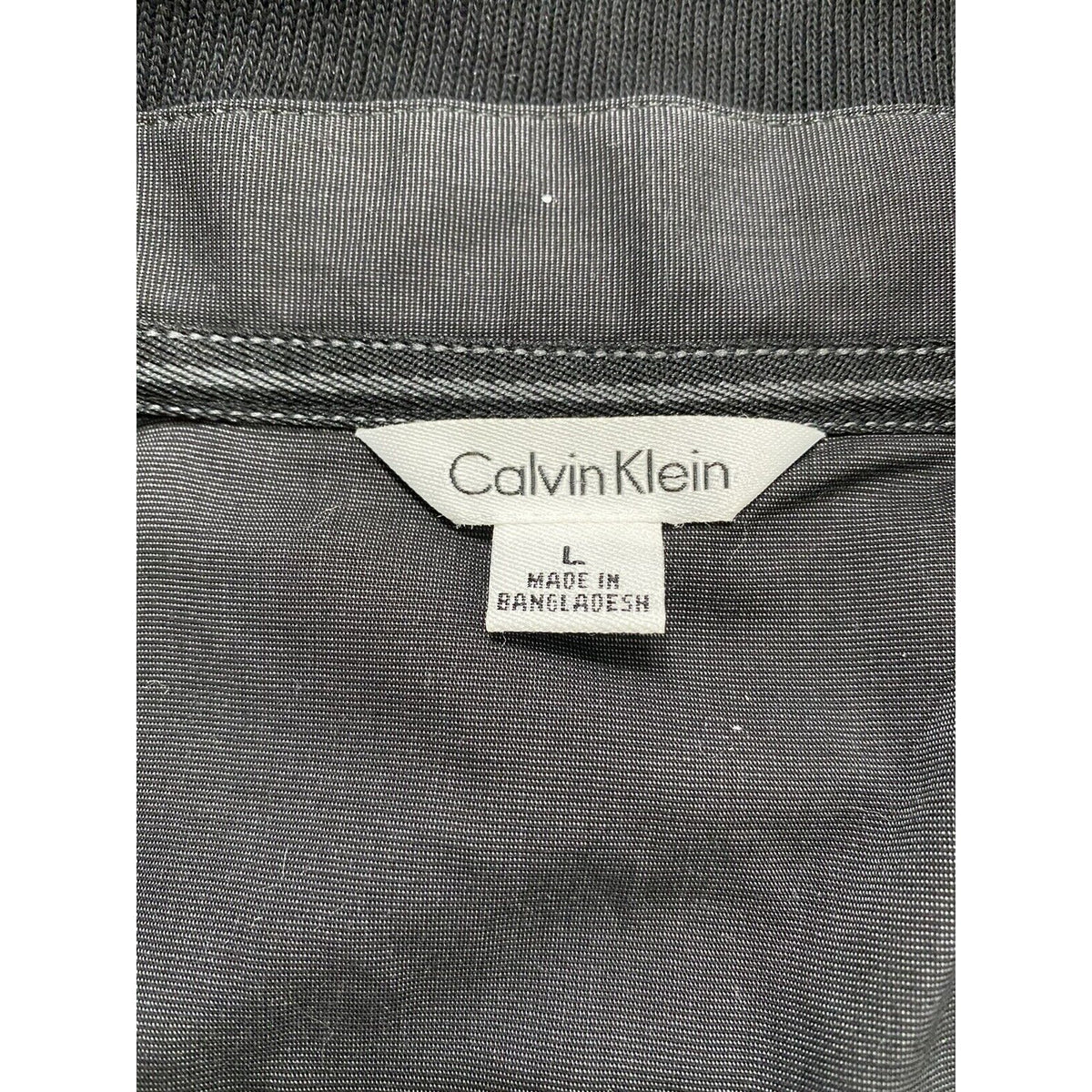 Calvin Klein Men's Large Black 1/4-Zip Pullover Sweater