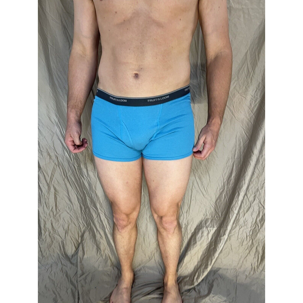 boy's large fruit of the loom boxer brief aqua