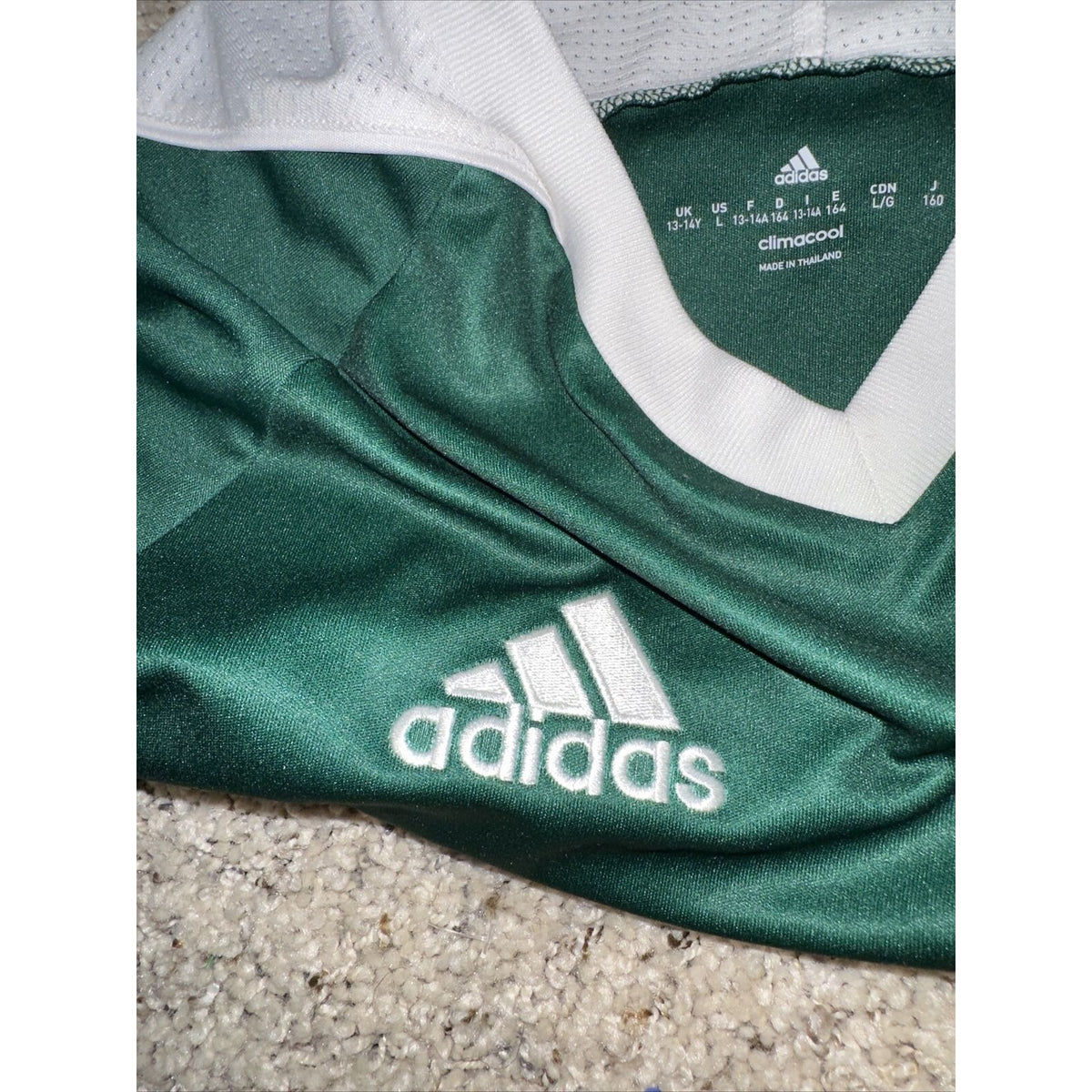 Youth Teen Large Green Adidas Coronado FC Soccer Jersey