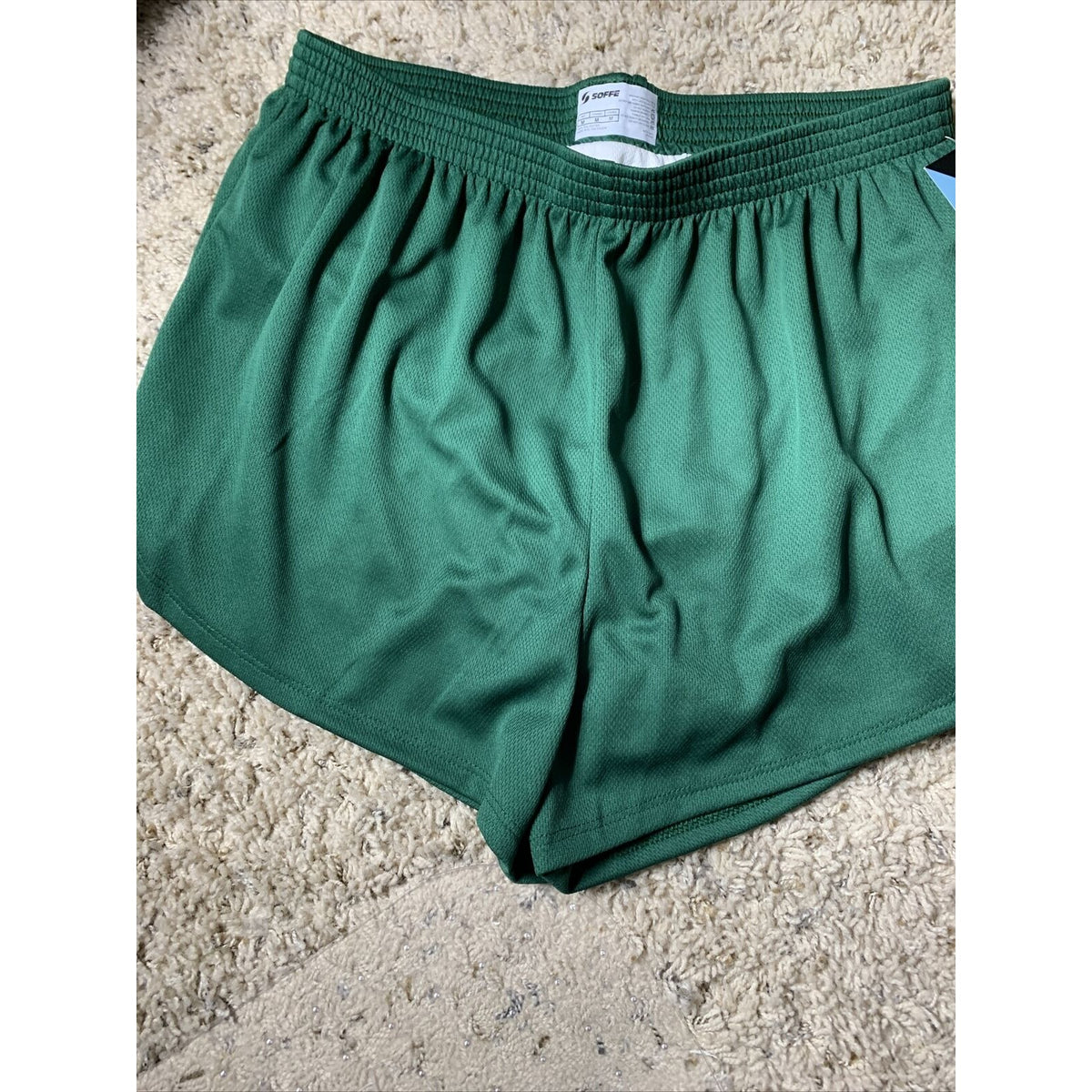 Dark Green Nylon Mini Mesh Shorts by Soffe - Men's Medium