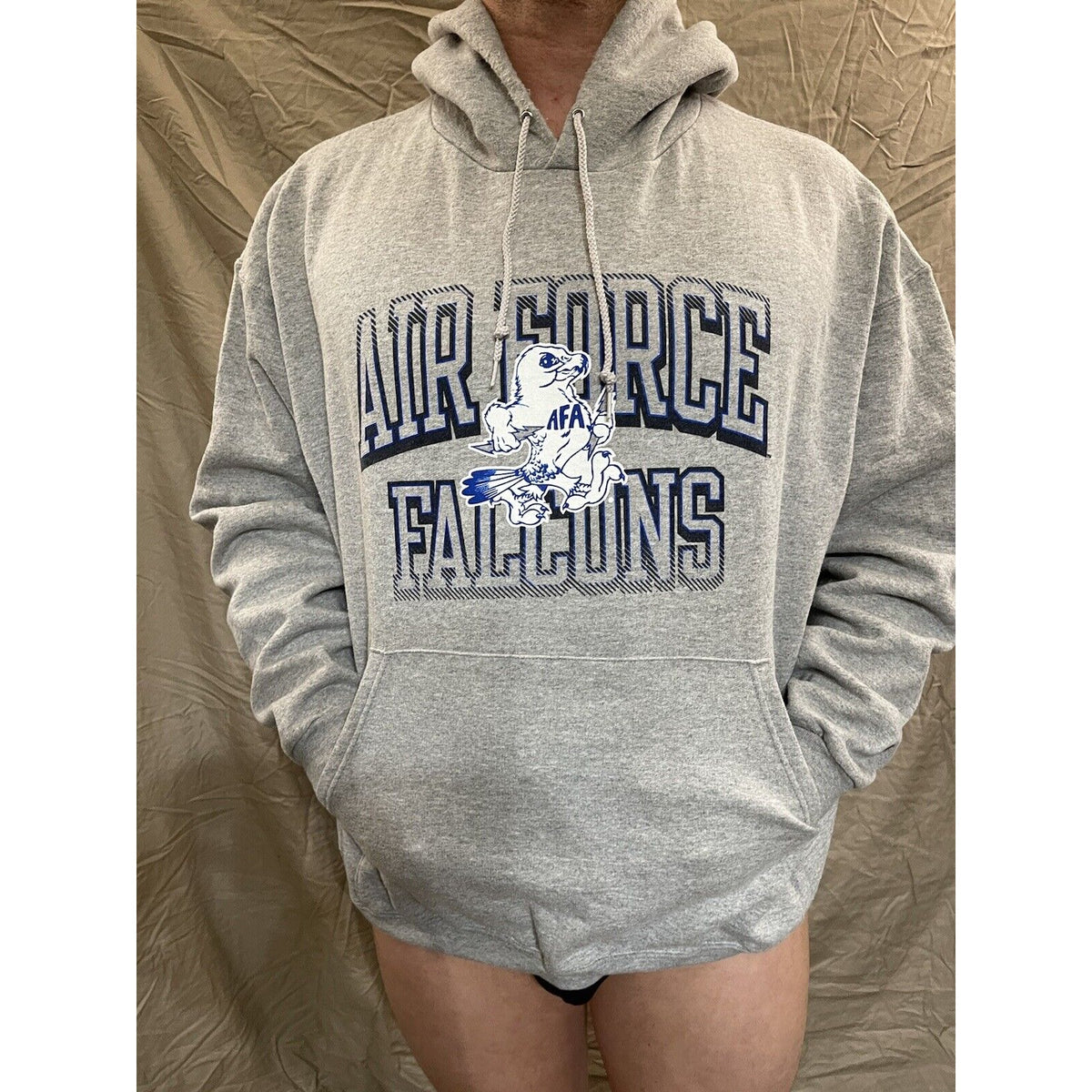 Men's Chanpion XXL Gray Air Force Academy Falcons pullover hoodie