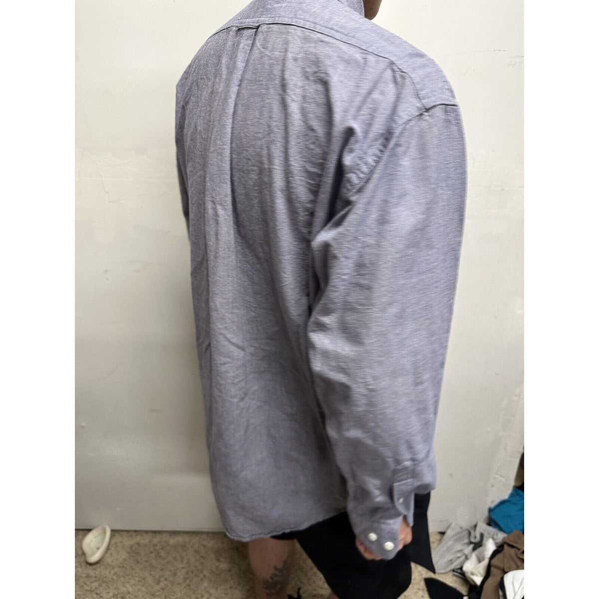 Men’s Blue Vantage Medium Long Sleeve Button Up Air Force Academy USAFA Shirt