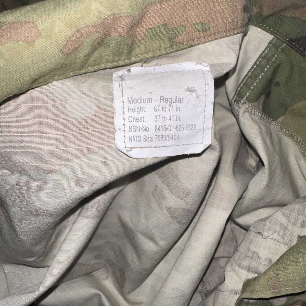 Men’s Medium Regular OCP Army Top Blouse Air Force USSF