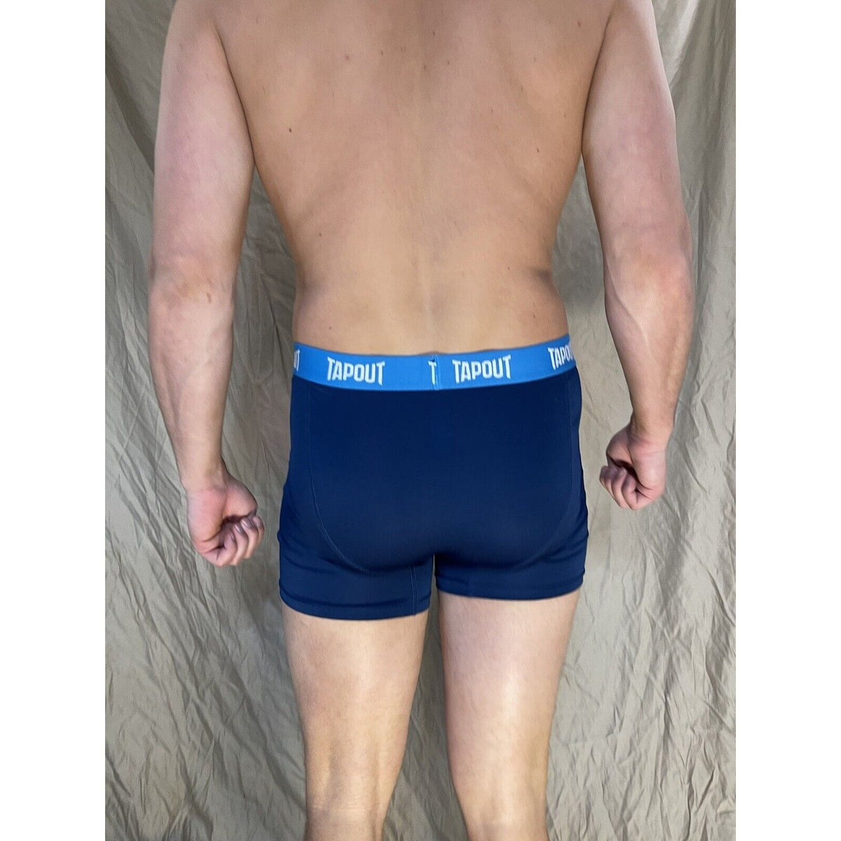 men's tapout dark blue compression shorts with spandex Medium