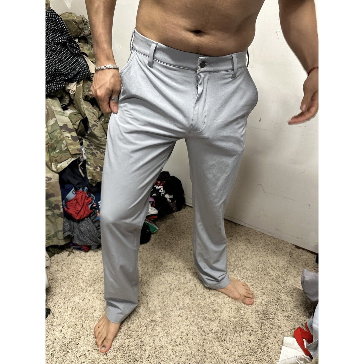Men’s Adidas 30 X 32 Flex Pants Gray Very Soft