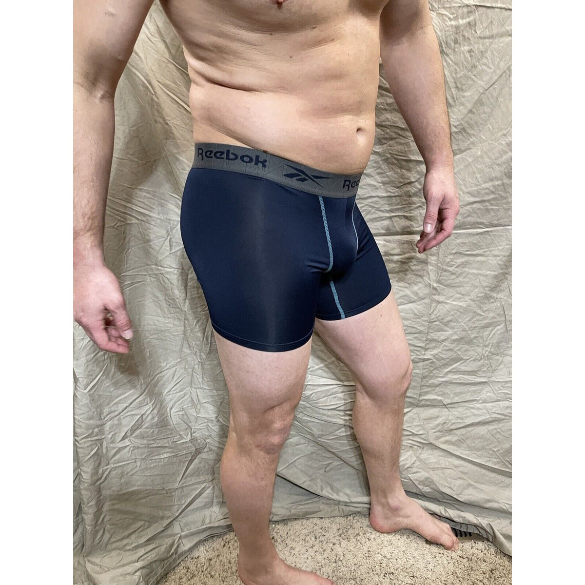 Men's dark blue reebok small compression shorts New And Never Worn