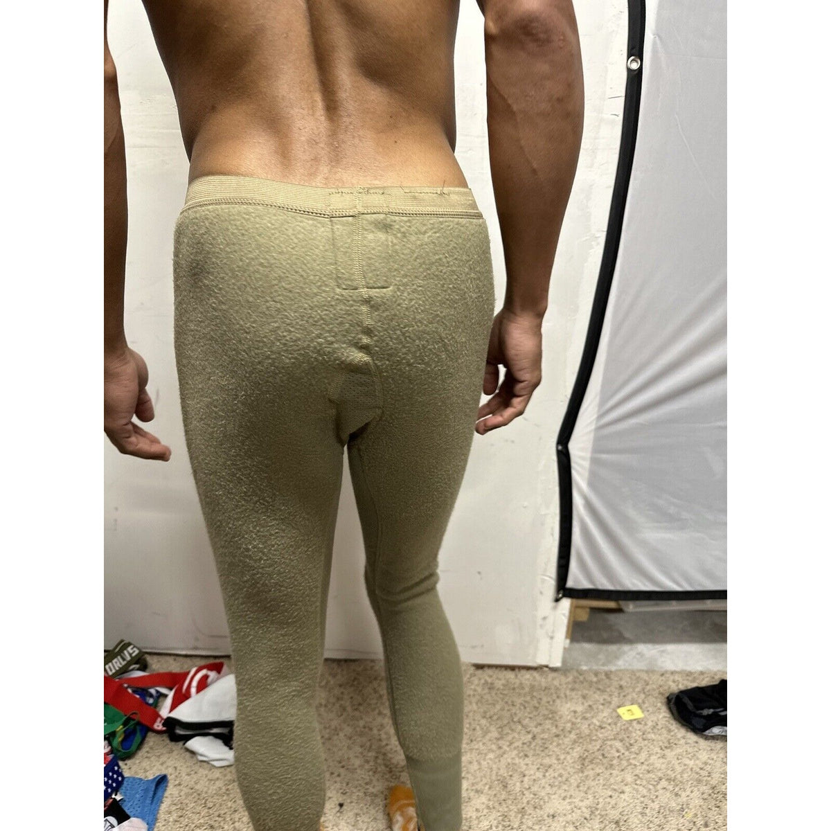 Men’s Army Tan Drawers Midweight Insulated X-small Regular Nomex thermal bottoms