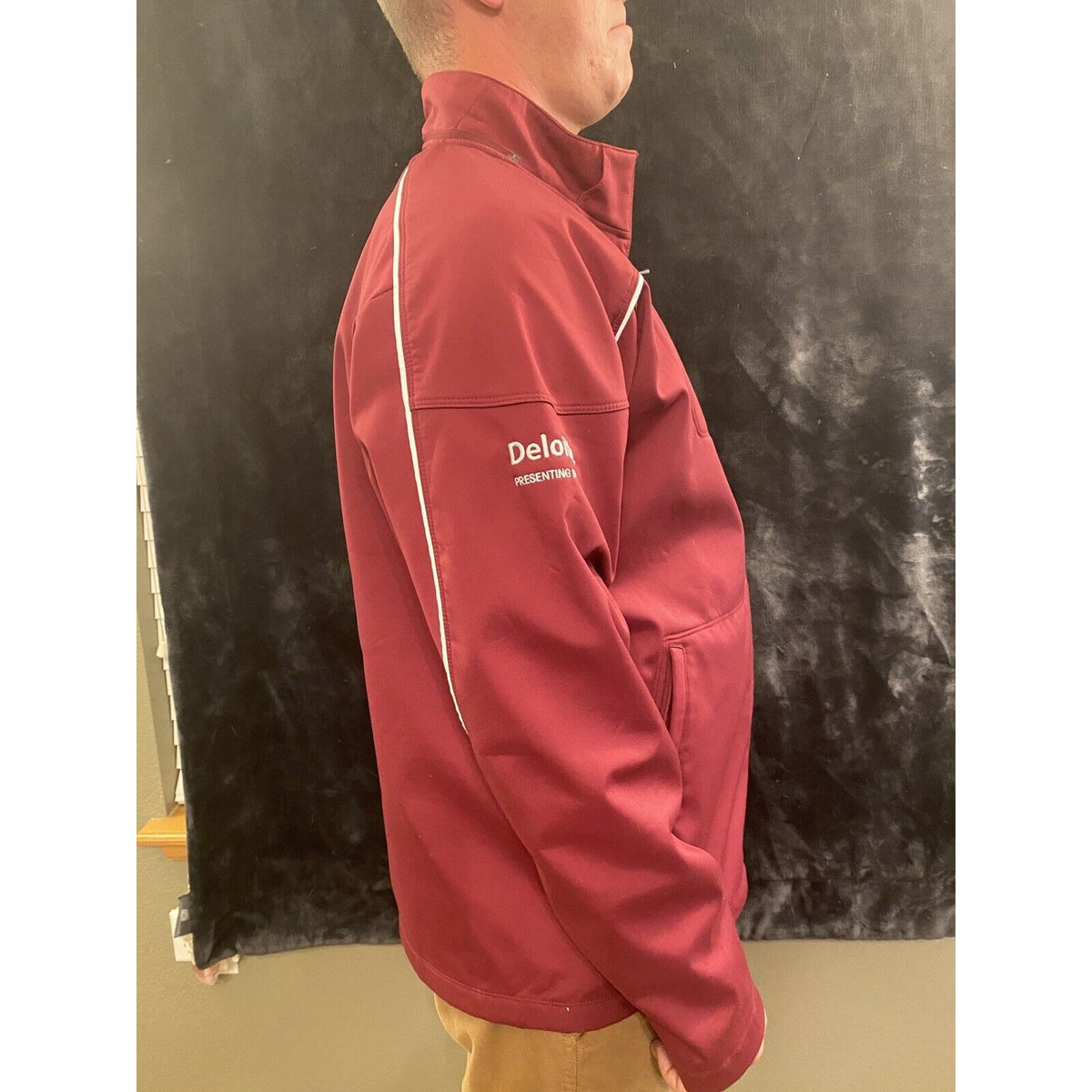 NIKE Team Nike Thick  Fleece Lined Coat Jacket Maroon Warrior Games Men’s Large