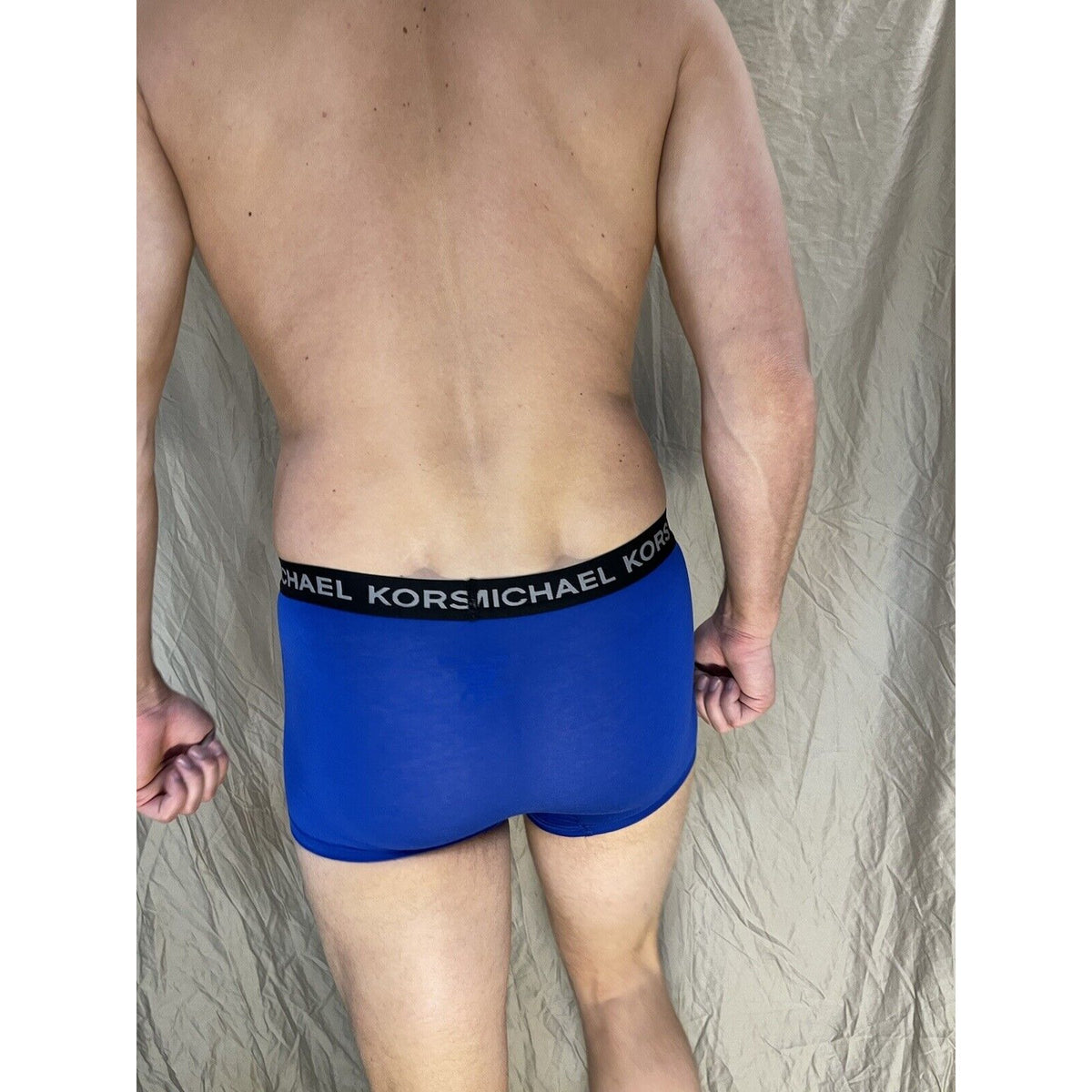 men's michael kors stretch factor pride boxer briefs Blue Small