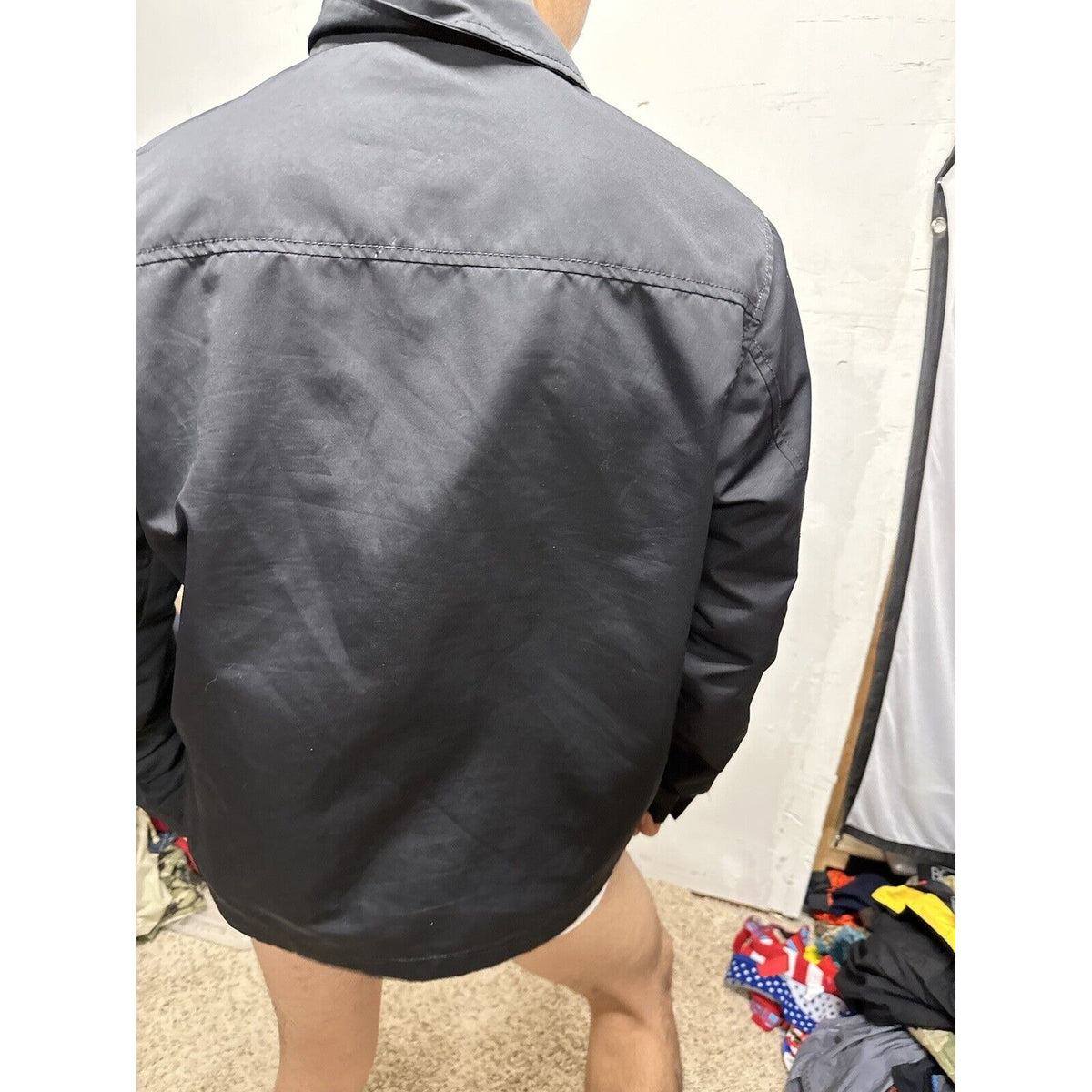 Men’s Black Old Navy Medium Full Zip Windbreaker Jacket
