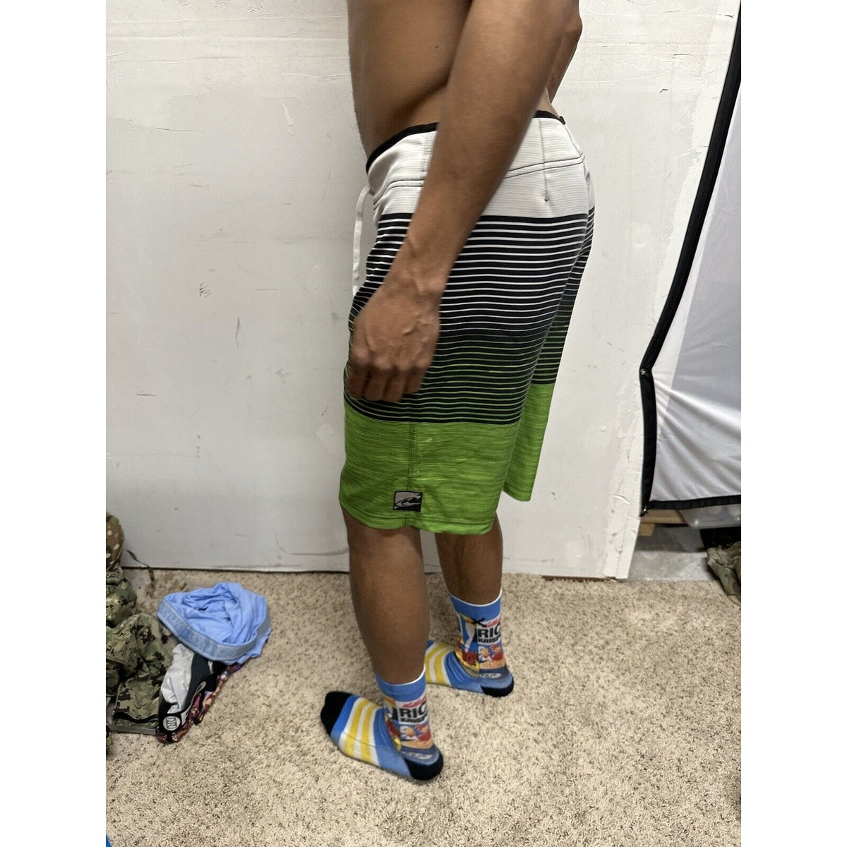 Men’s Striped Multicolor John John Fits Like A Medium Bathing Trunks O’Neill