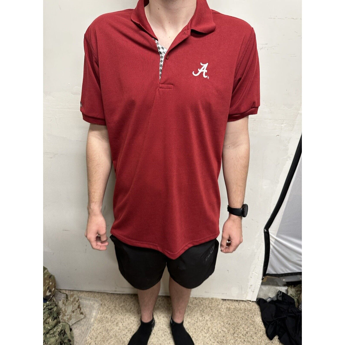 Men’s Medium Alabama Wakefield Built By BAMA CRIMSON tide Polo Shirt