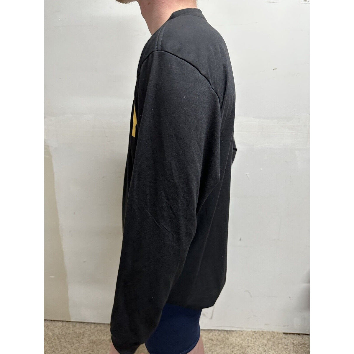army physical fitness uniform medium long sleeve black poly APFU