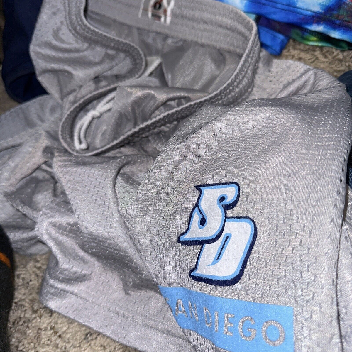 Men’s Silver Medium Badger Sport University Of San Diego Torreros Shorts