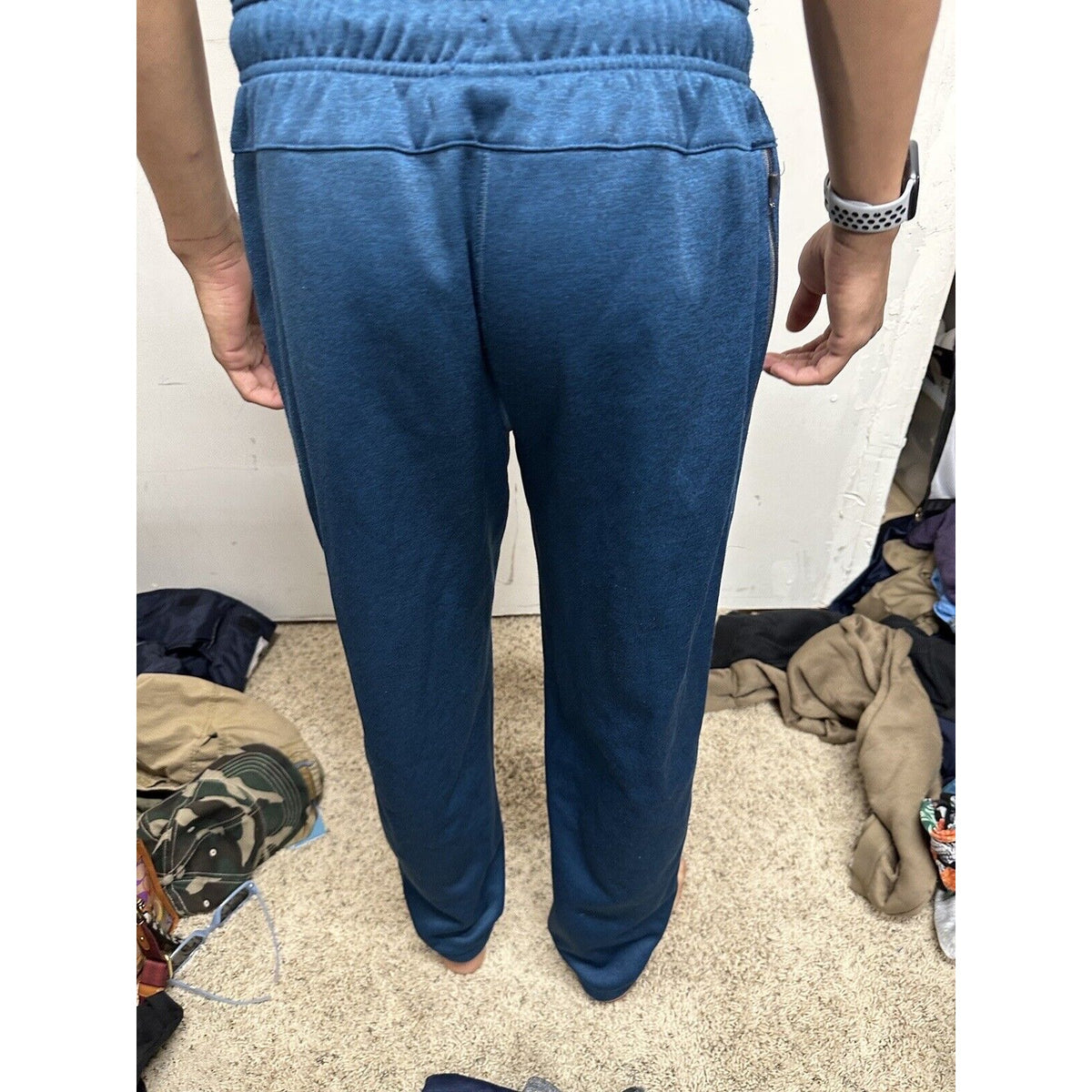 Men’s Blue/green AND1 Medium Sweatpants With Pockets