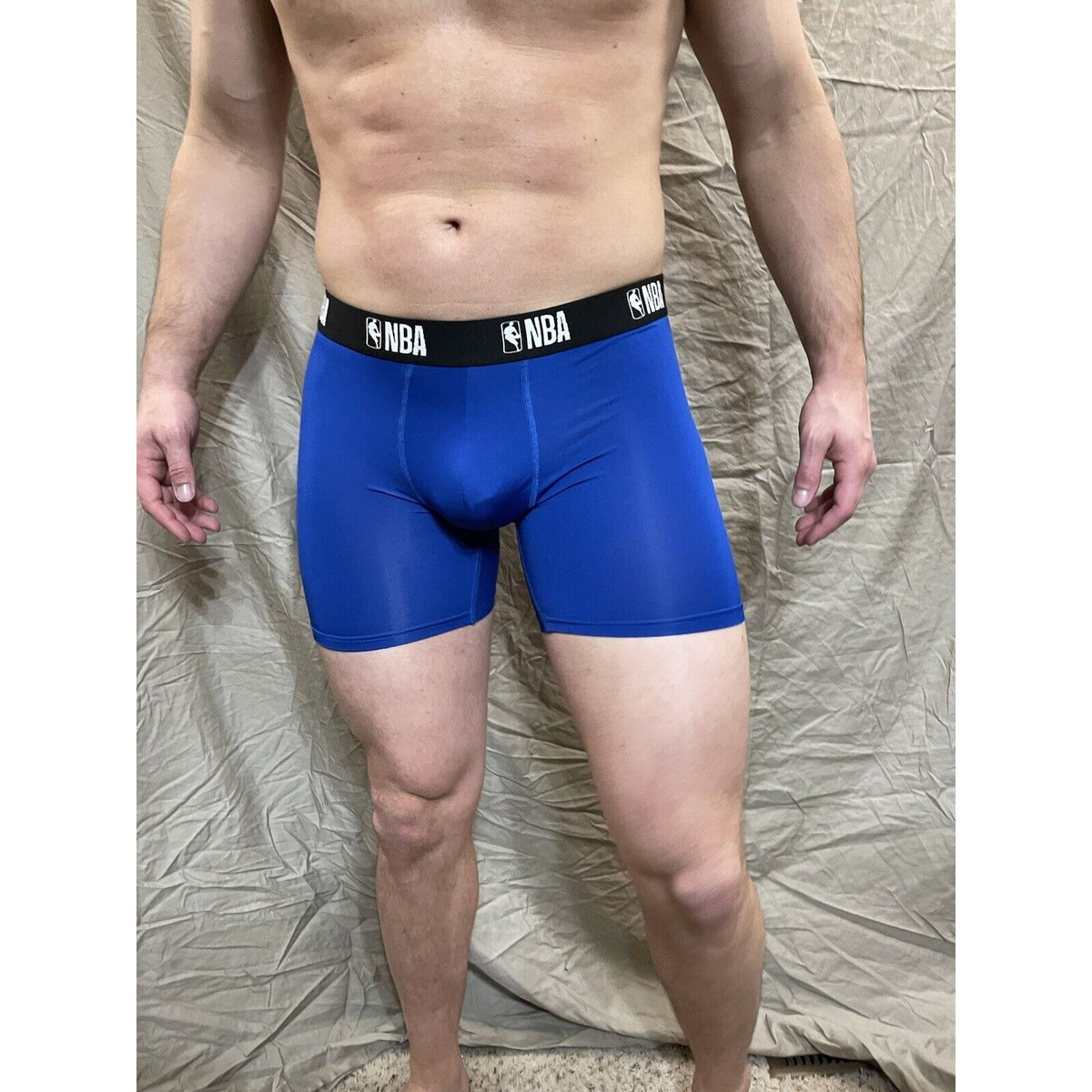 men's royal blue NBA compression shorts small