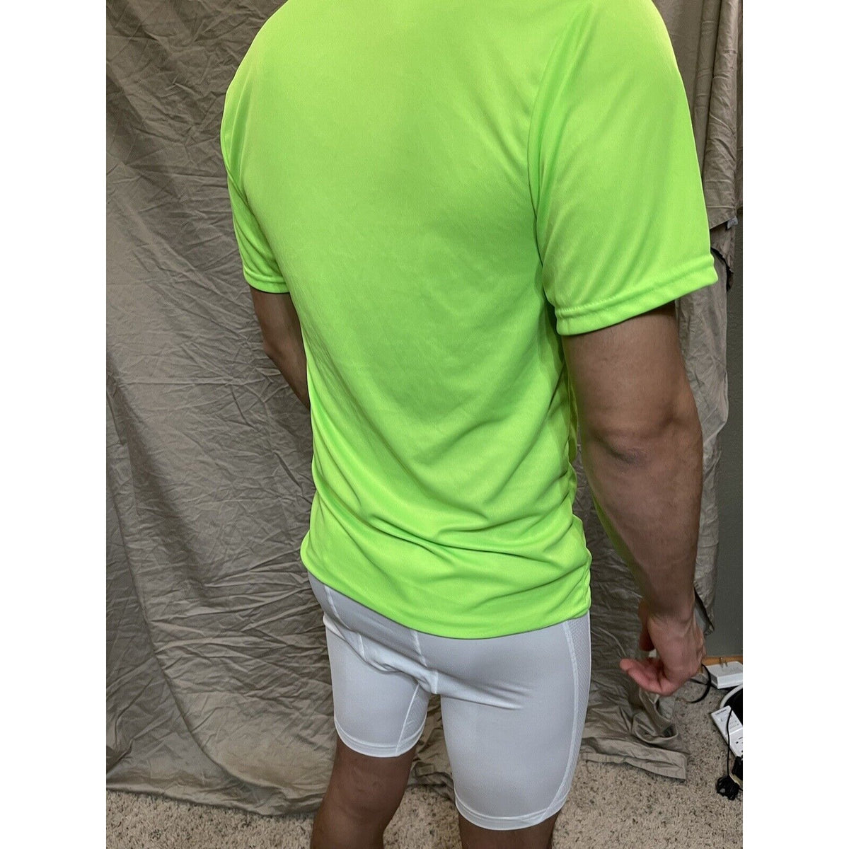 Men's Augusta Sportswear Moisture Management Athletic shirt Neon Green Medium