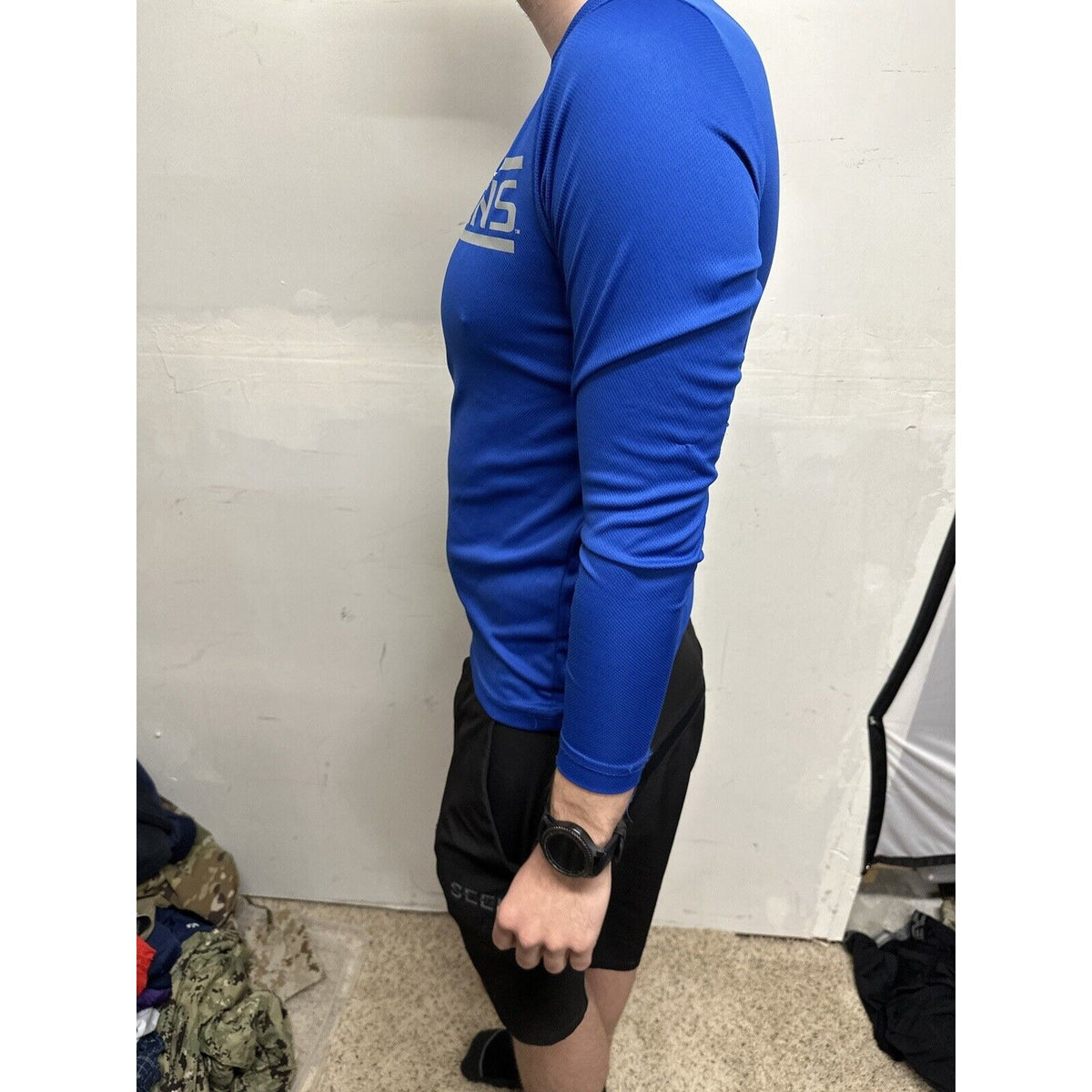 Men’s Blue USAFA Small Falcons Long Sleeve Air Force Pullover Shirt
