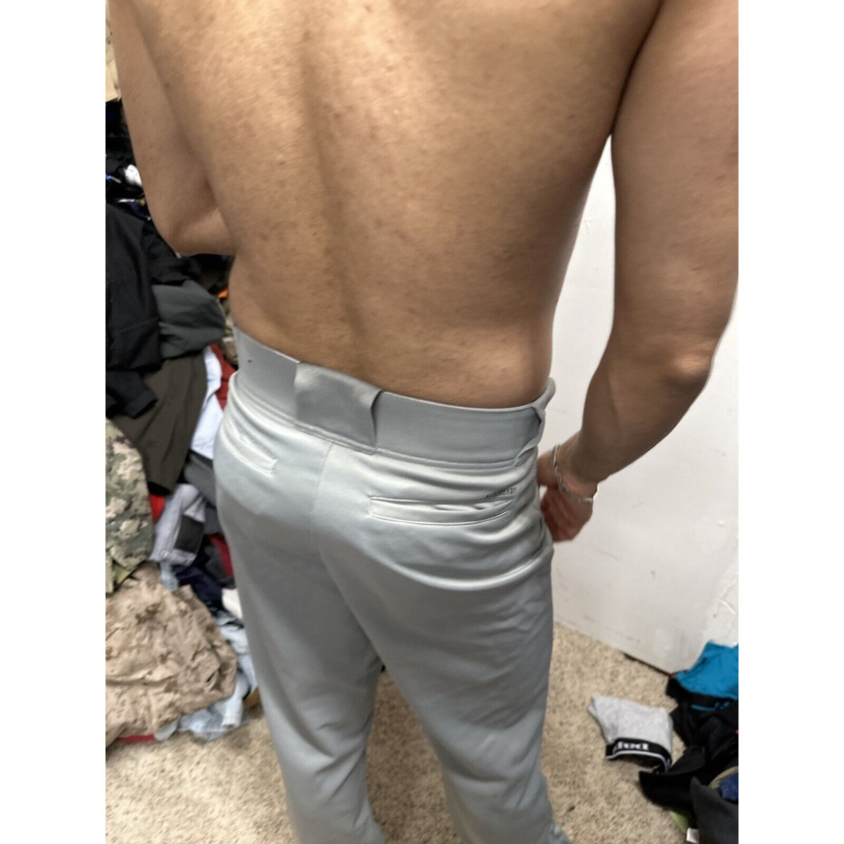 Men’s Small Adidas Baseball Pants Gray Aeroready