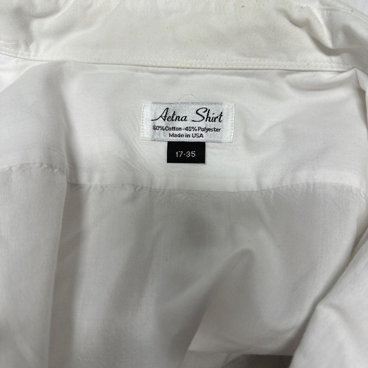 Air Force White Mess Dress Aetna Shirt 17 / 35 Long Sleeve Uniform