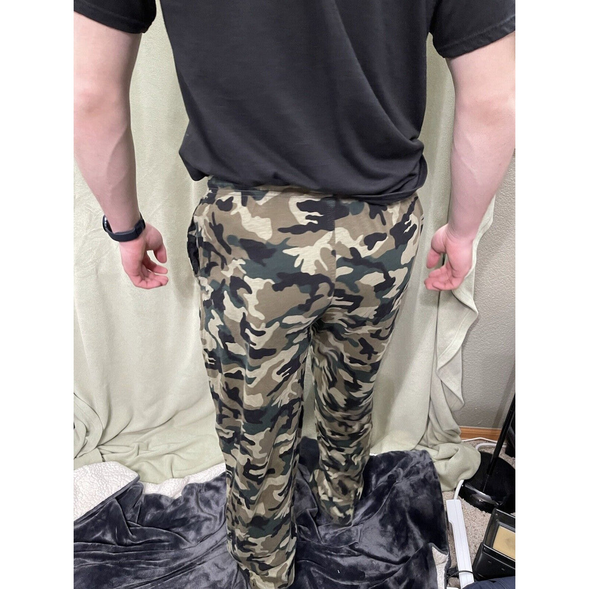 Men’s Medium Cotton Camo Addiction Lounge Pants Sleepwear Pajamas