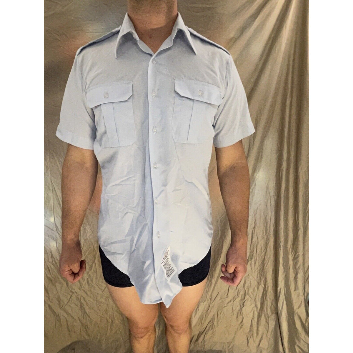 Men’s Service Dress Uniform USAF USSF Coast Guard Blues Shirt Short Sleeve 15.5
