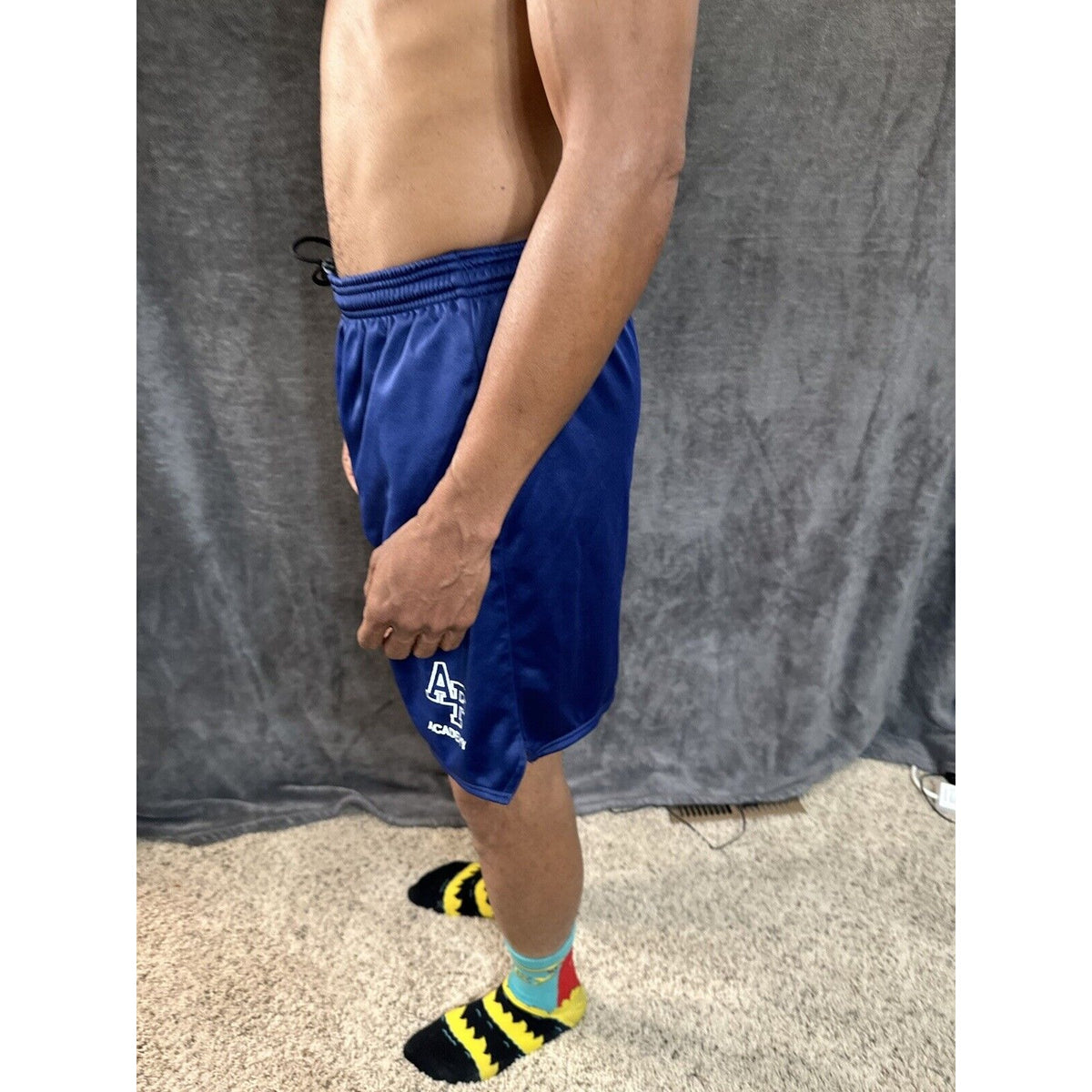 Men’s Cadet Air  Force Academy PT Blue Workout Athletic Shorts Small