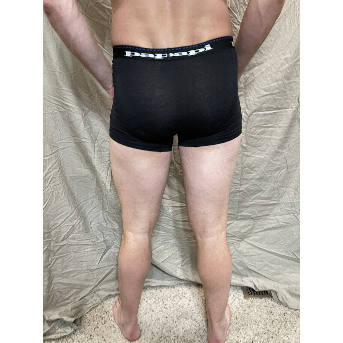 men's black papi small compression shorts