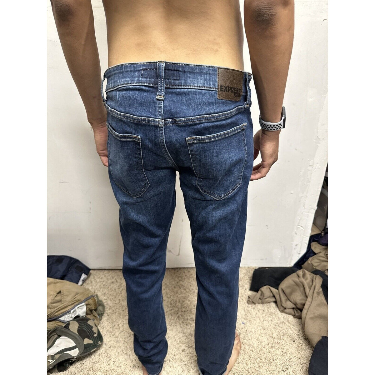 Men’s Skinny Express Jeans Blue 32 X 32