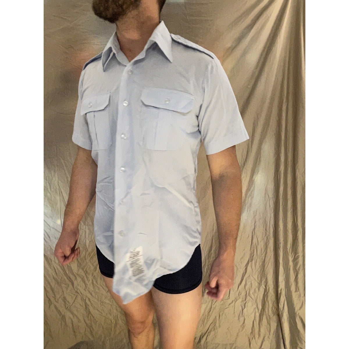 Men’s Service Dress Uniform USAF USSF Coast Guard Blues Shirt Short Sleeve 15.5