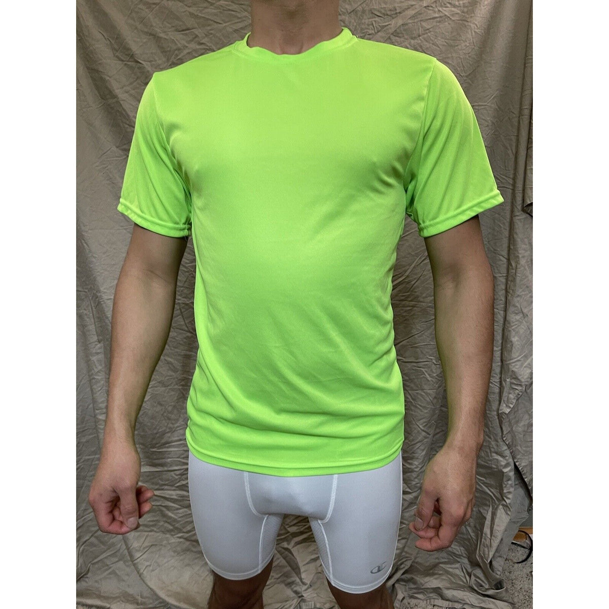 Men's Augusta Sportswear Moisture Management Athletic shirt Neon Green Medium