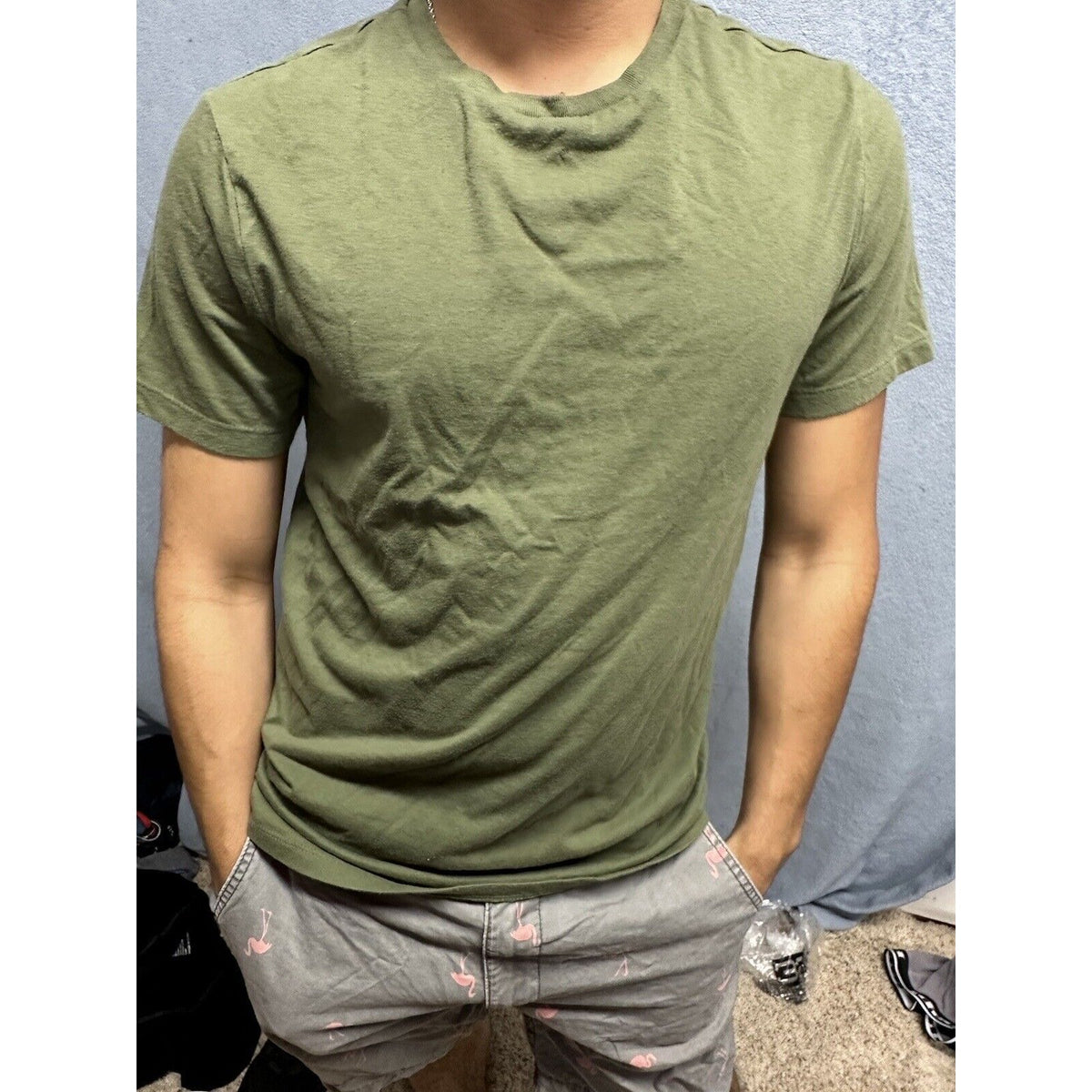 Men’s Olive Green Good Fellow Medium Lyndale Tee Tshirt
