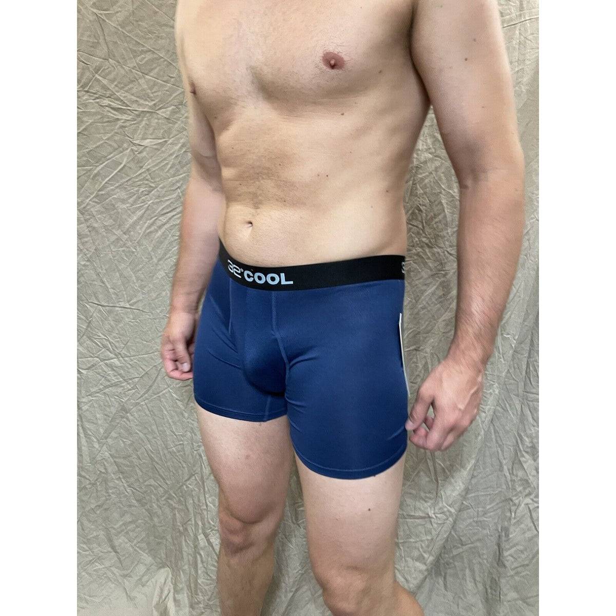 men's 32 degree cool ht royal blue 7% spandex boxer briefs Medium