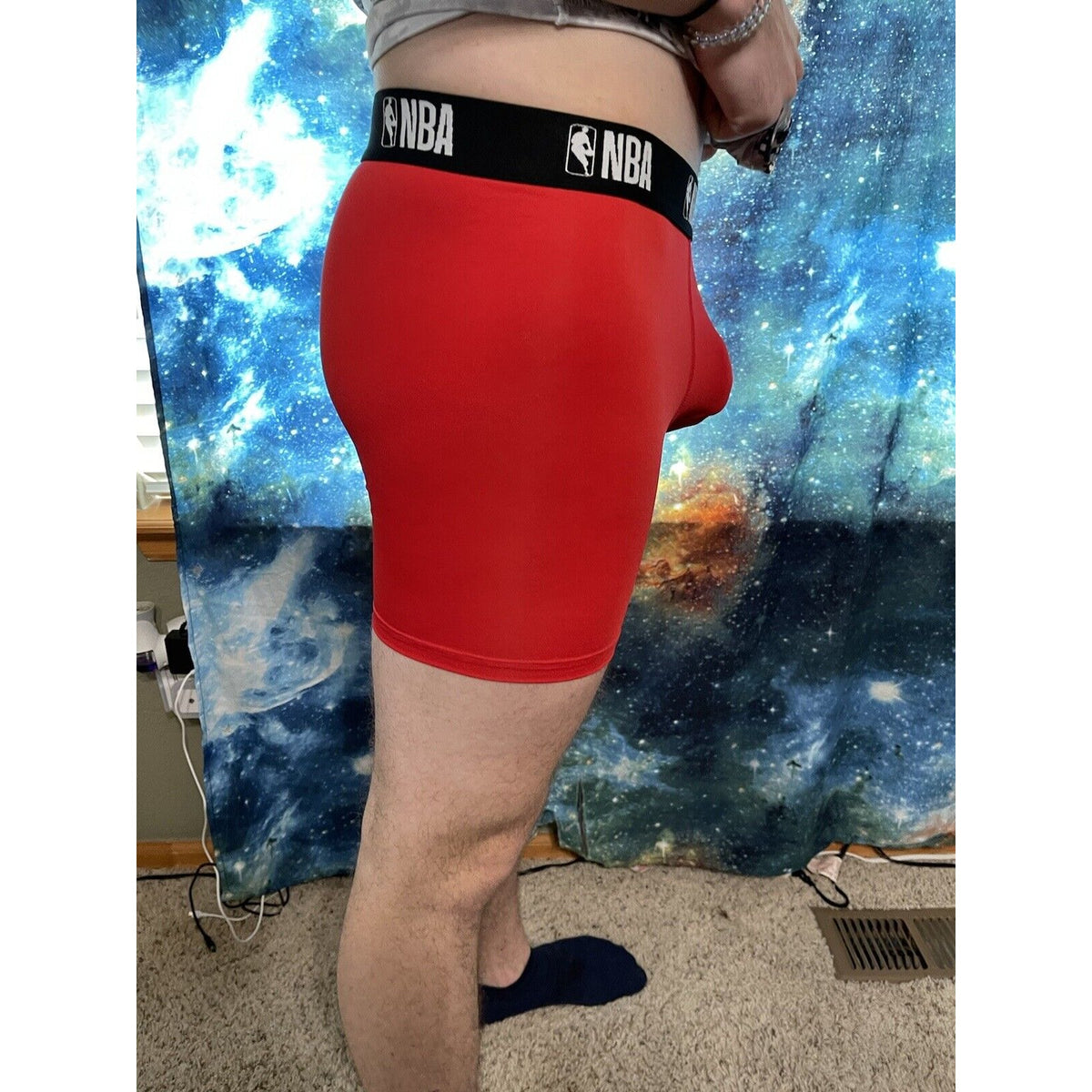Men's NBA XL Red Compression Shorts
