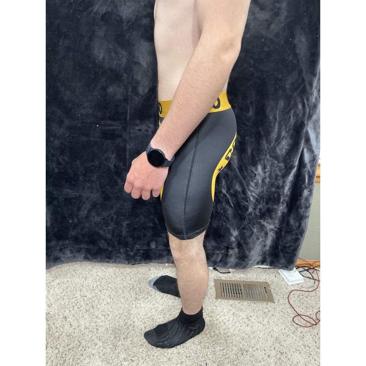 PSD Men’s Large Compton Magic Logo New Black And Gold Boxer Briefs
