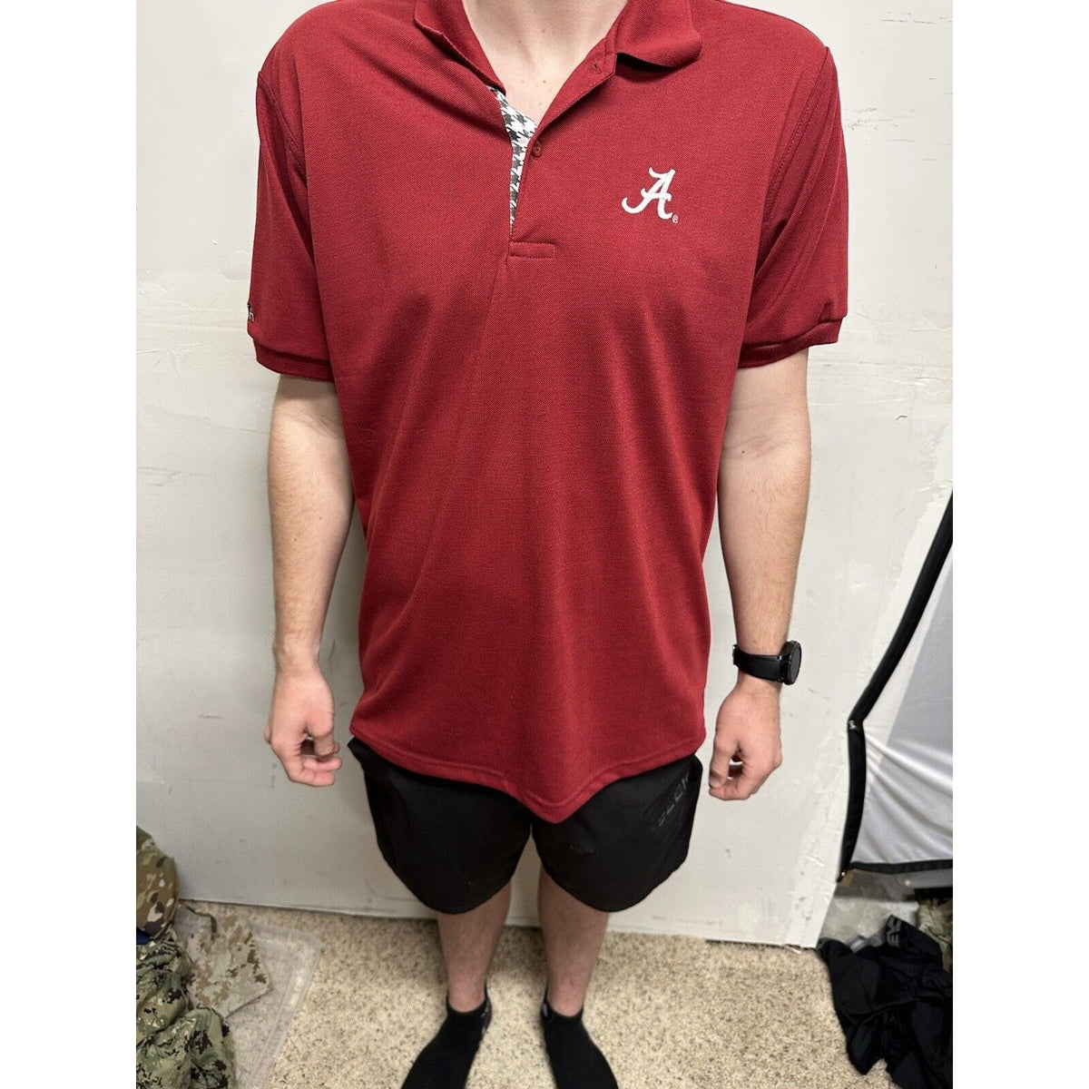 Men’s Medium Alabama Wakefield Built By BAMA CRIMSON tide Polo Shirt