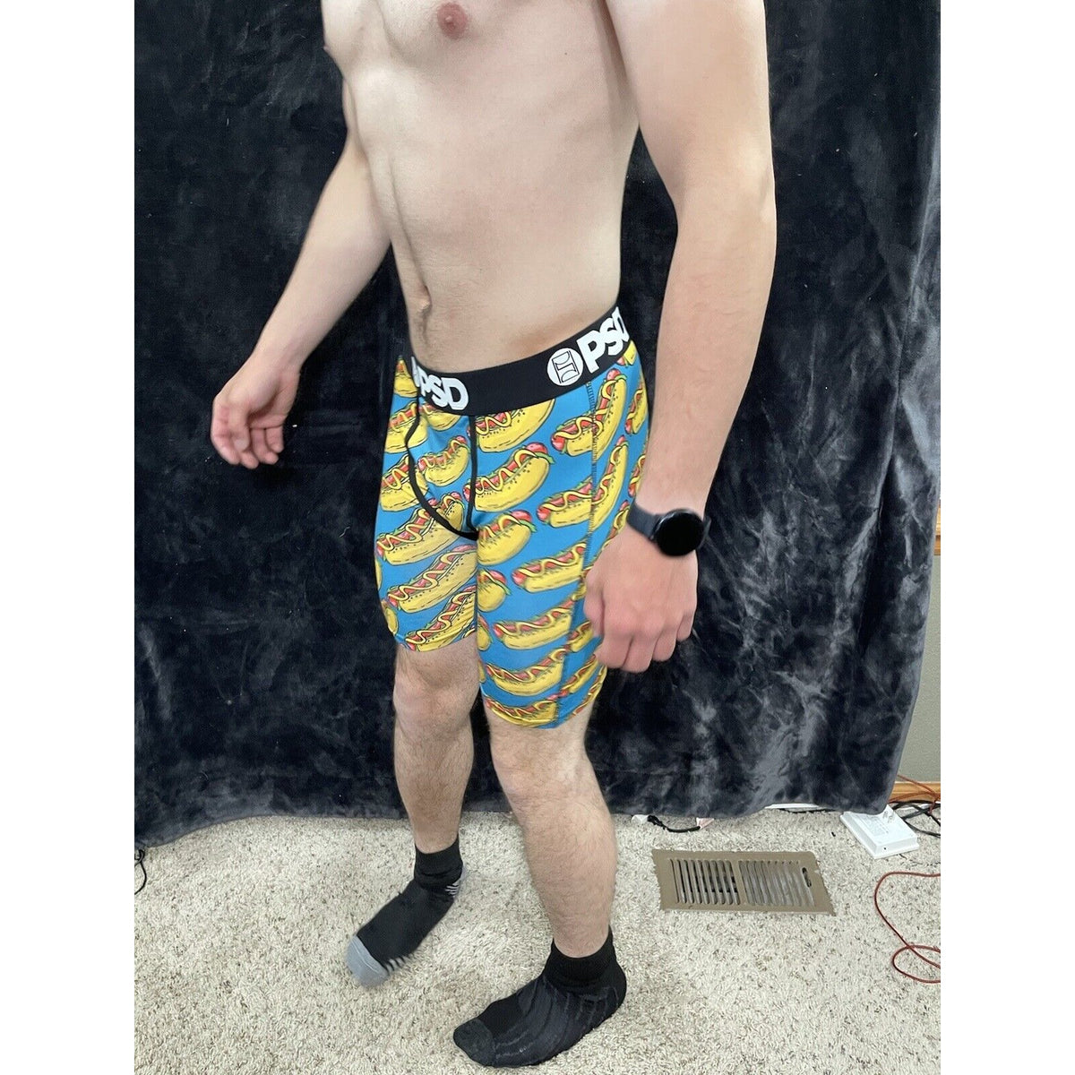 PSD Men's Size Medium Hot Dog Boxer Brief Underwear New
