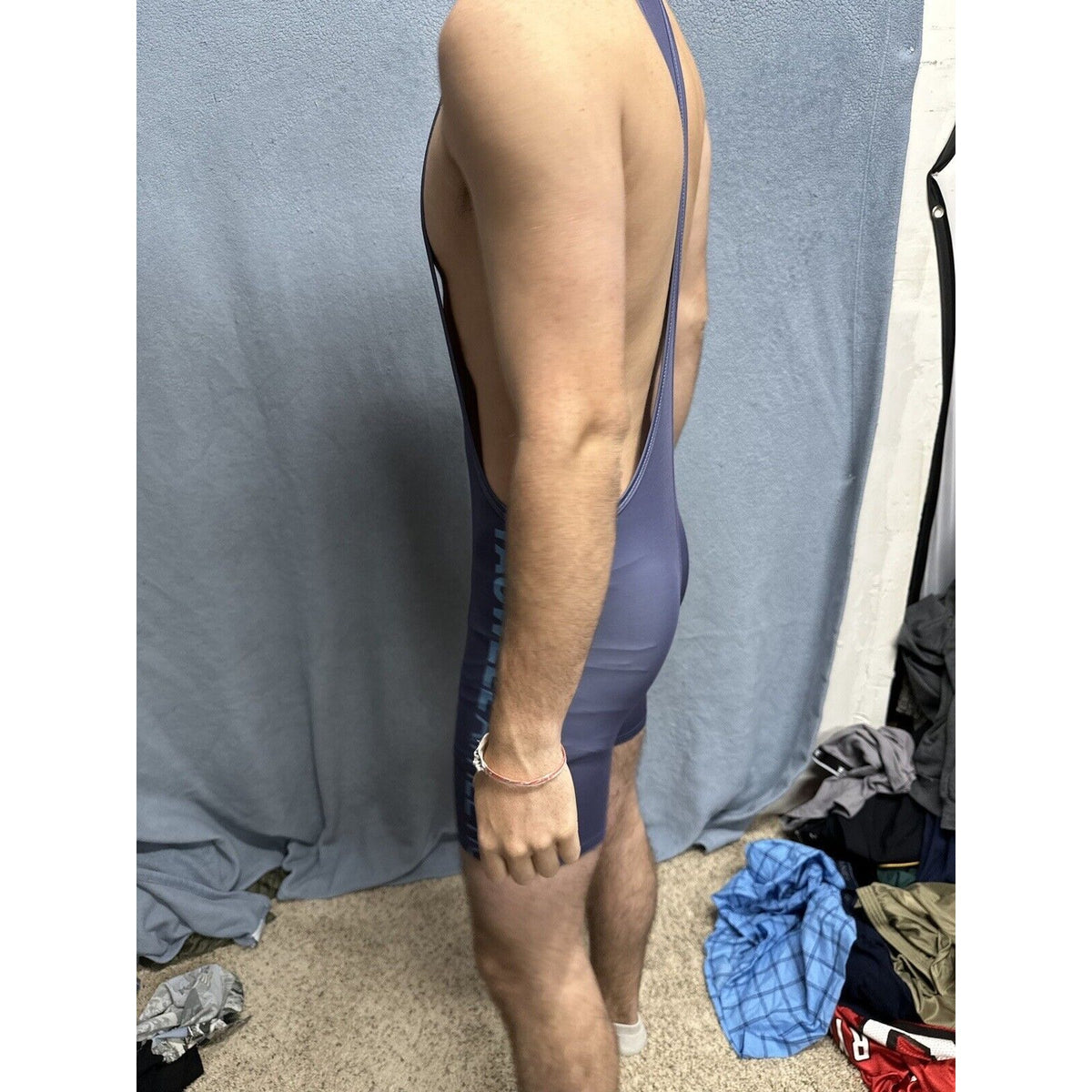Men’s Tauwell Athletics Gray Wrestling Singlet