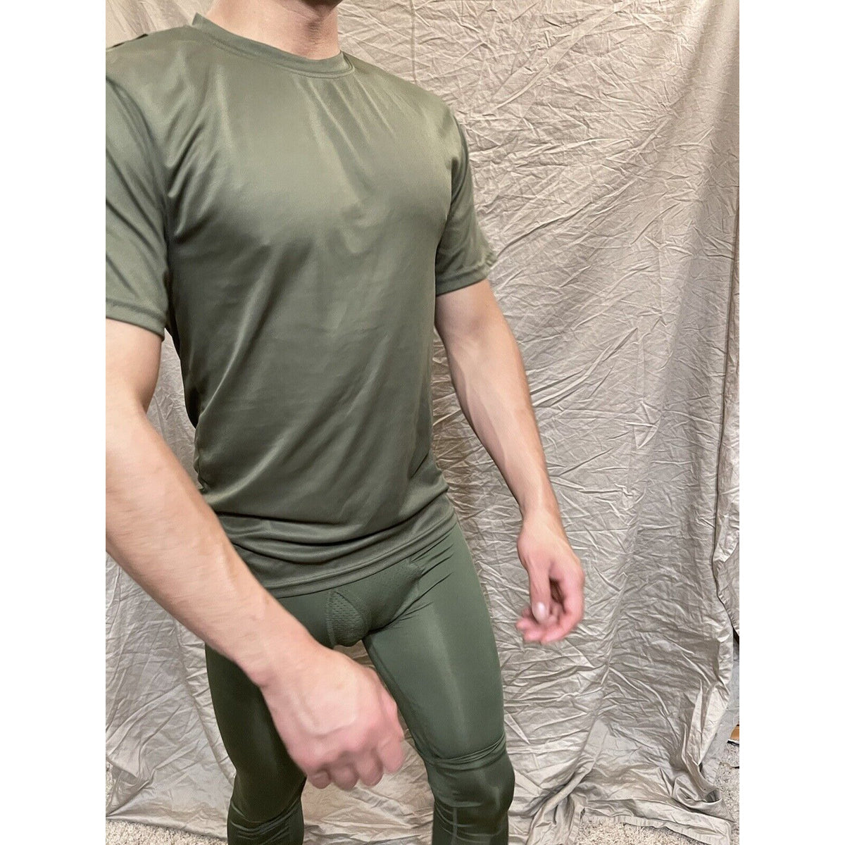 Men's Augusta Sportswear Moisture Management Athletic shirt Olive Green Medium