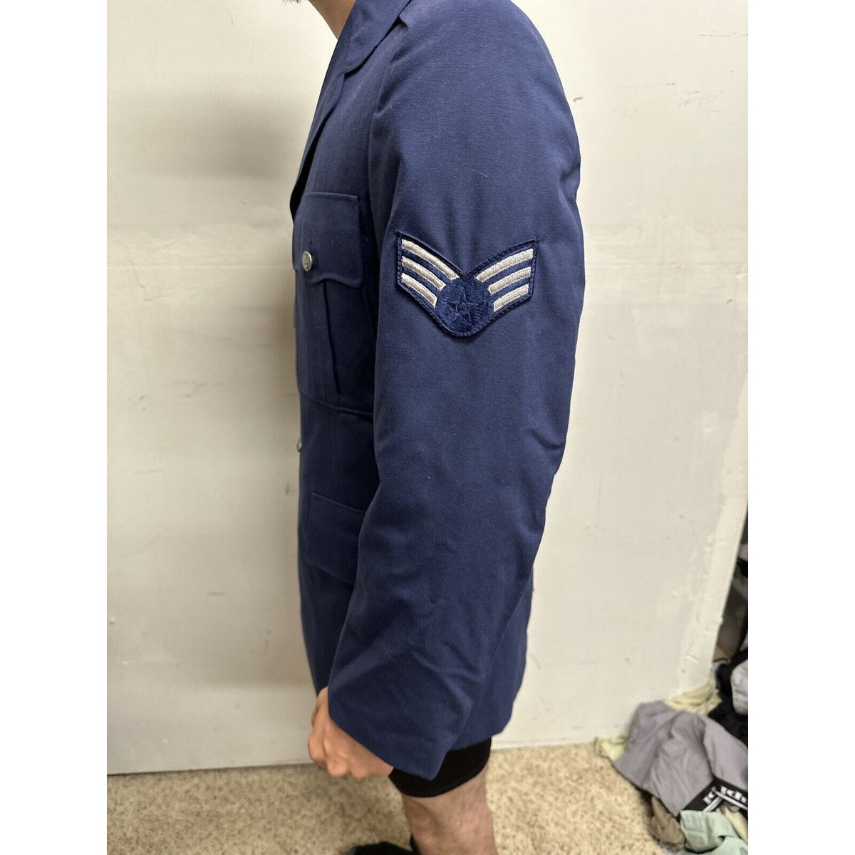 Men’s 40R USAF Air Force Service Coat Navy Blue Uniform