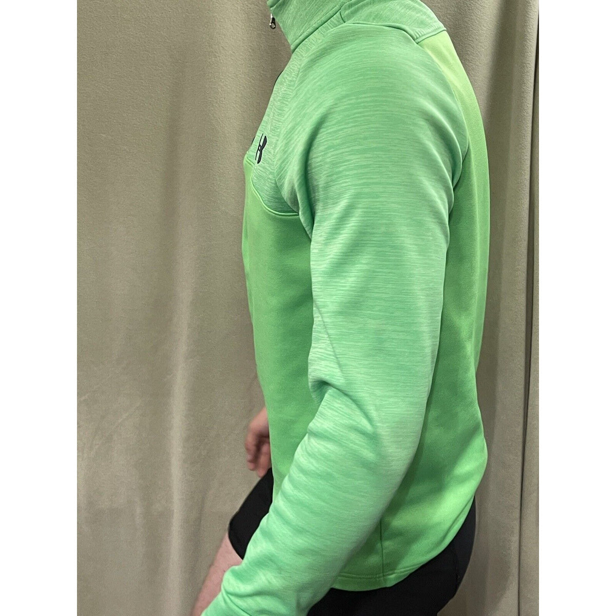 Under Armour Lime Green Lightweight Fleece Jacket Men’s  Small