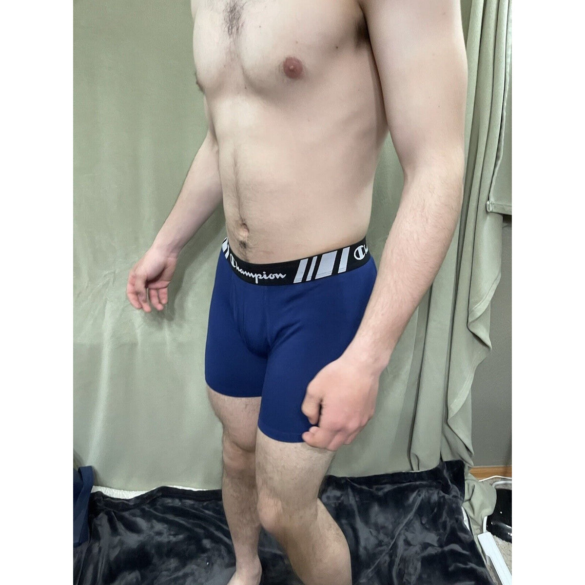 Men’s Champion Royal Blue Boxer Briefs Size Large