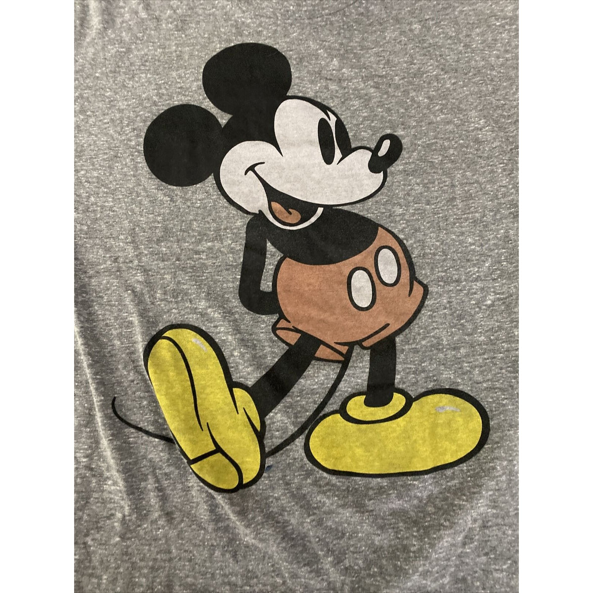 MICKEY MOUSE Vintage Disney Men’s XL Gray Cotton-poly T-shirt