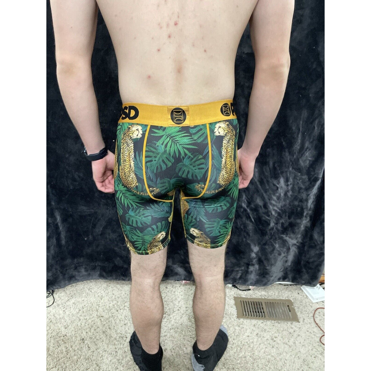 Men’s PSD Leopard Jungle Medium Boxer Briefs Multicolor