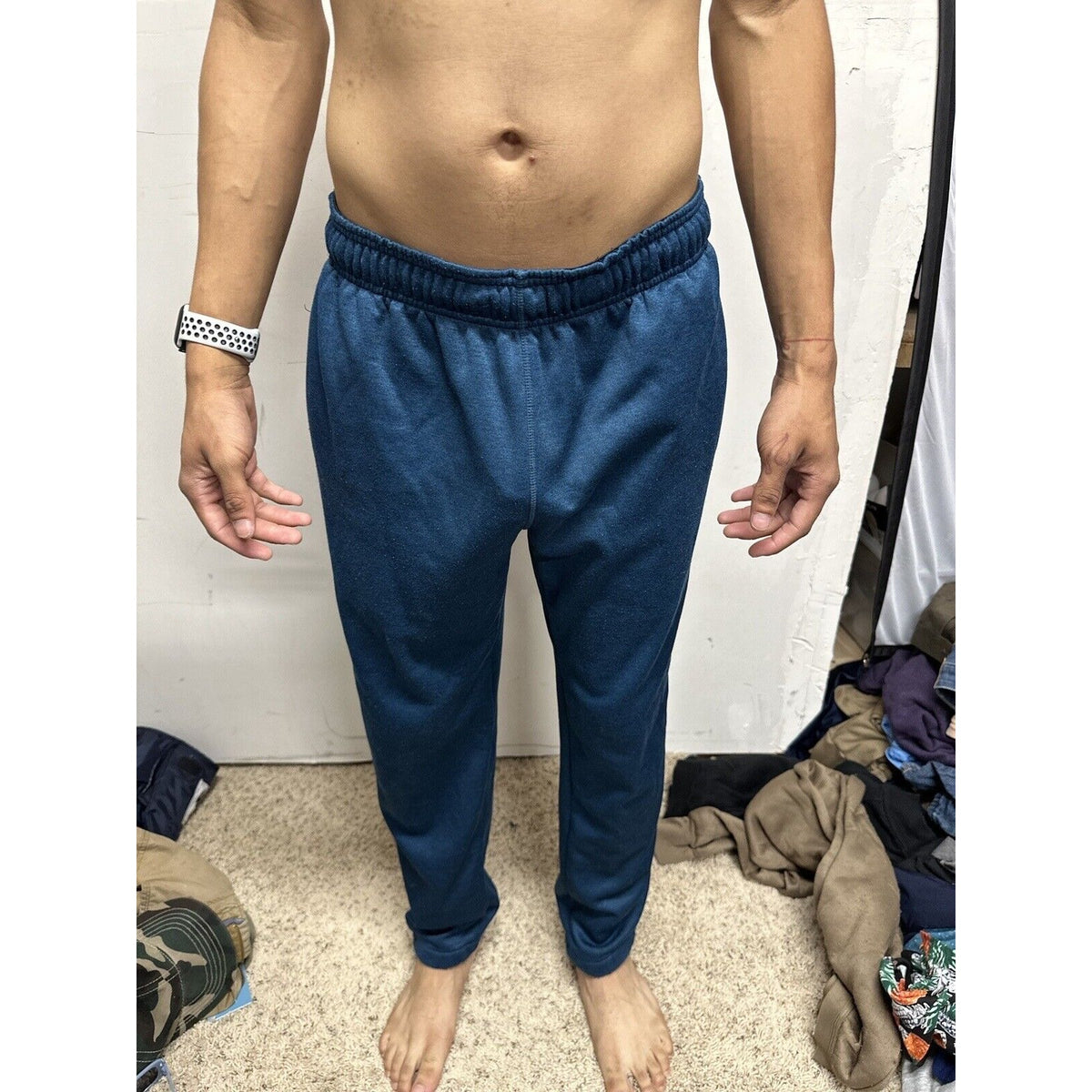 Men’s Blue/green AND1 Medium Sweatpants With Pockets
