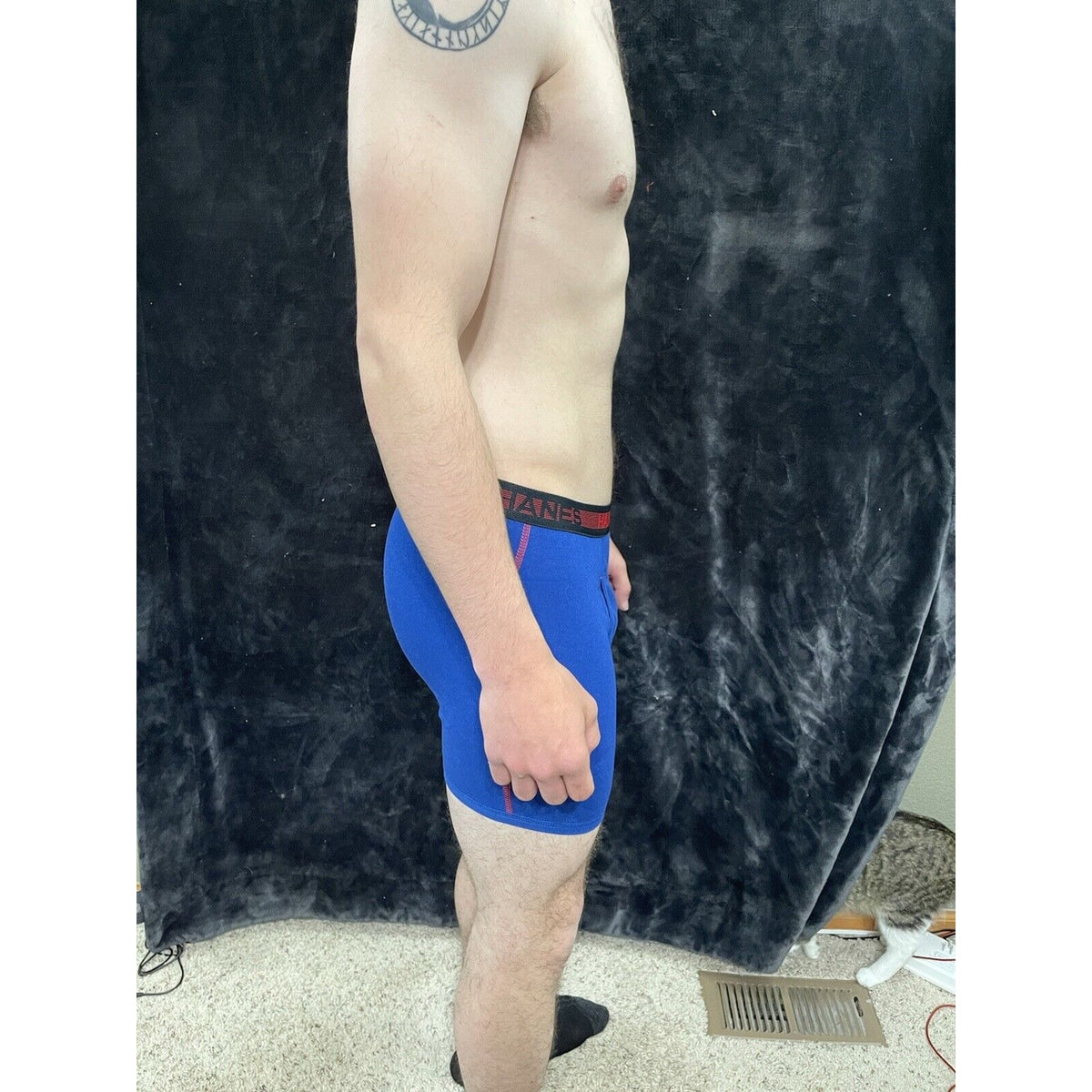 Men’s Royal Blue Hanes Small Boxer Briefs